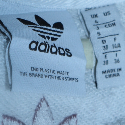 Adidas Womens White Crew Neck Tennis Academy Sweatshirt Size S