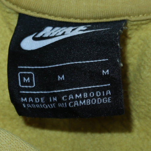 Nike Men’s Yellow Pullover Hoodie Regular Fit Medium