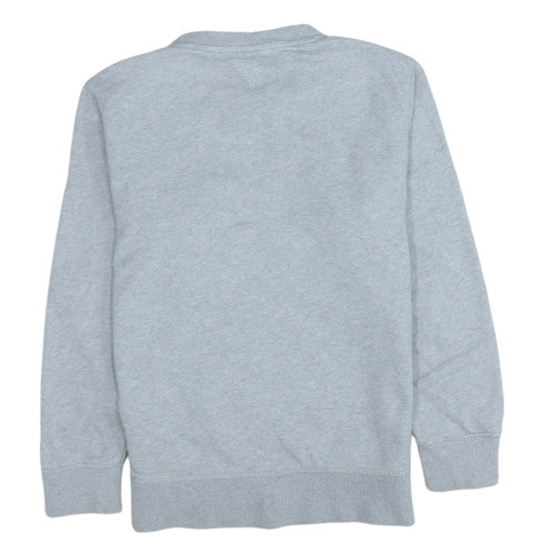 Tommy Hilfiger Women Grey Cotton Crew Neck Pullover Sweatshirt Size 14