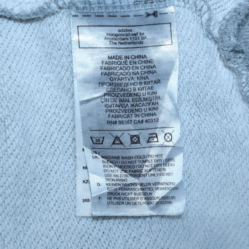 Adidas Womens Grey Size 12 Pullover Hoodie with Logo Accents