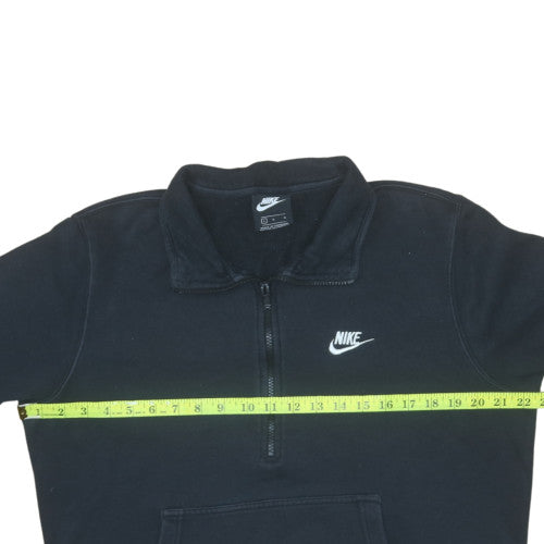 Nike Men's Black L 1/2 Zip Collared Fleece Sweatshirt