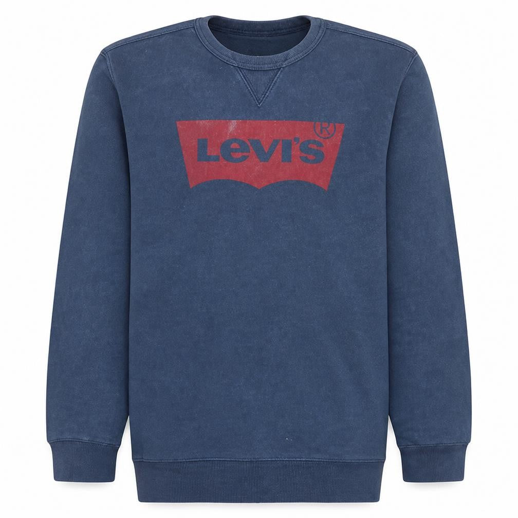 Levi's Men's Blue Logo Crew Neck Sweatshirt Size M