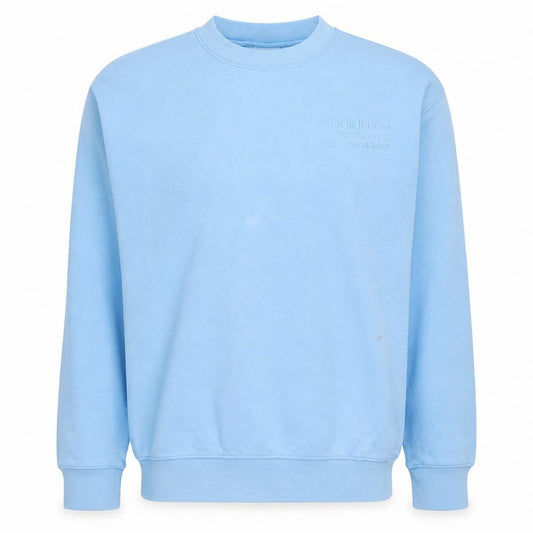 adidas Men's Blue Crew Neck Pullover Sweatshirt M Regular Fit