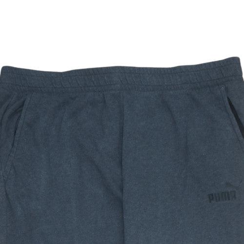 Puma Men's Blue 2XL Jogger Sweatpants Regular Fit Fleece Tapered