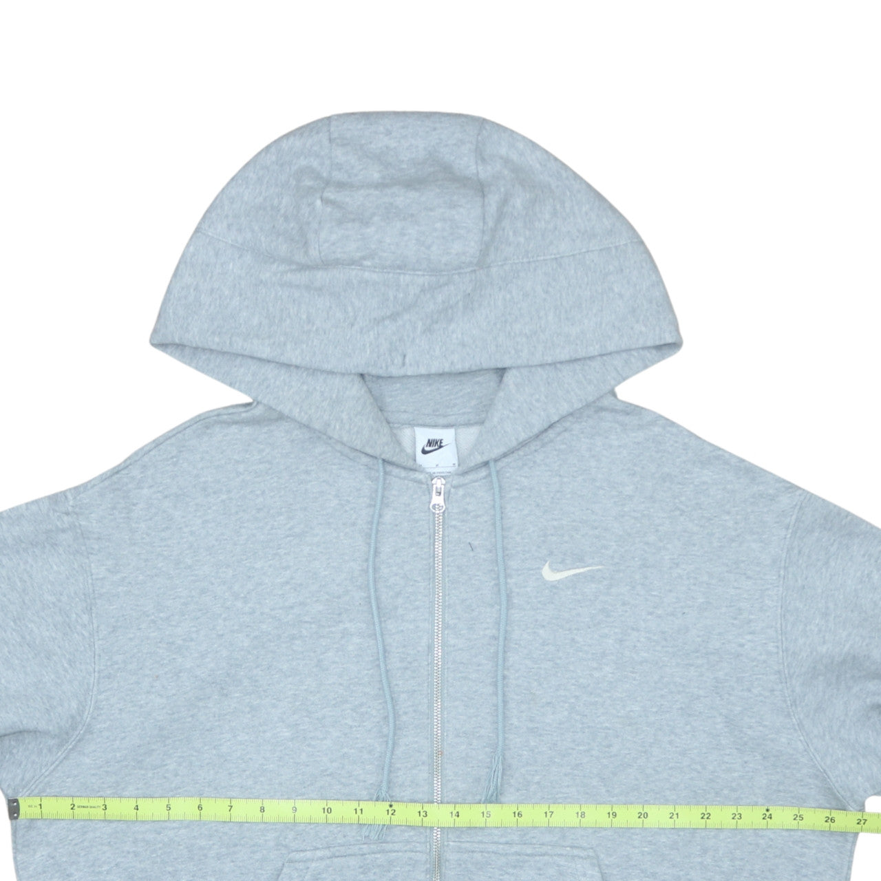 Nike Men's Grey Full Zip Hoodie M Logo Sportswear Sweatshirt