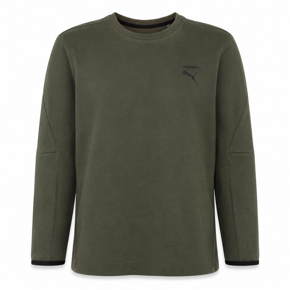 Puma Men's Green XL Pullover Crew Neck Sweatshirt