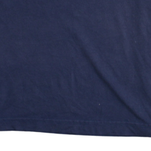 Puma Men's Navy Blue Graphic Logo Crew Neck T-Shirt Size M