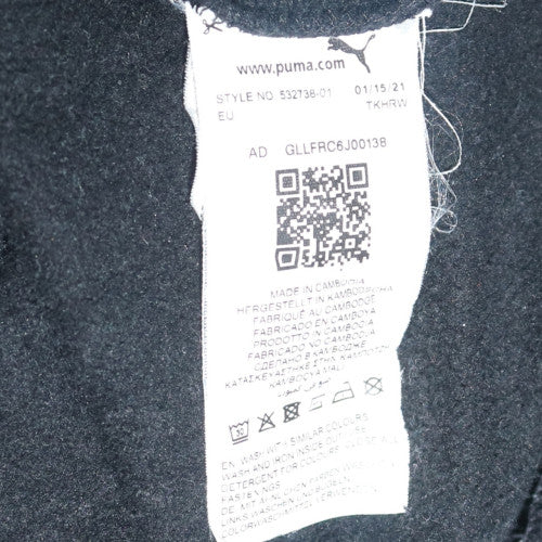 Puma Men's Black Small 1/4 Zip Pullover Sweatshirt