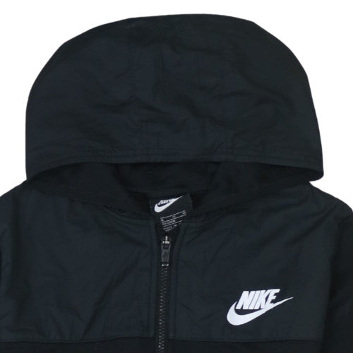 Nike Boys Black Full Zip Hoodie XL 158-170cm Hooded Sweatshirt