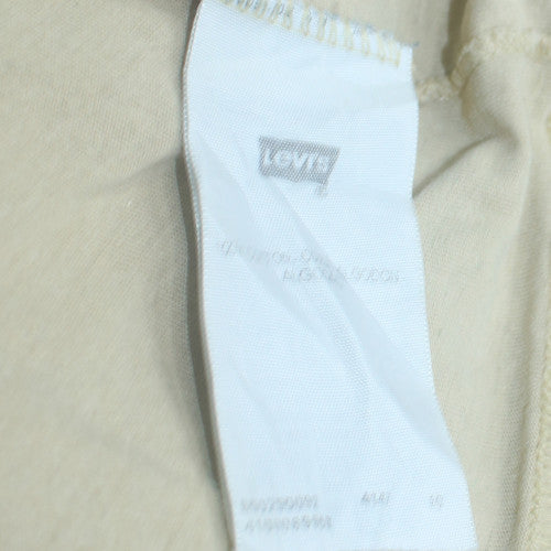 Levi's Men's Beige Graphic Logo T-Shirt Size M Classic Style