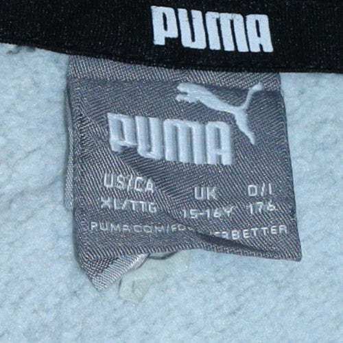 Puma Boys Grey Pullover Hoodie Size 15-16 Years Classic Logo Style