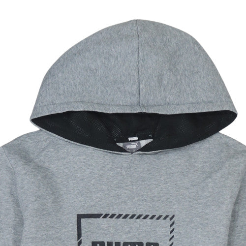 Puma Boys Grey Pullover Hoodie Size 15-16 Years Classic Logo Style