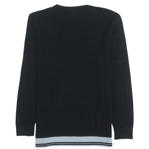 Calvin Klein Men's Black Regular Fit Crew Neck Sweatshirt M