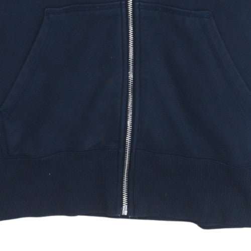 Nike Men's Navy Full Zip Hoodie M Classic Fleece Sweatshirt