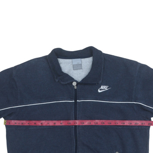 Nike Men's Blue Full Zip Fleece Sweatshirt Jacket Size M