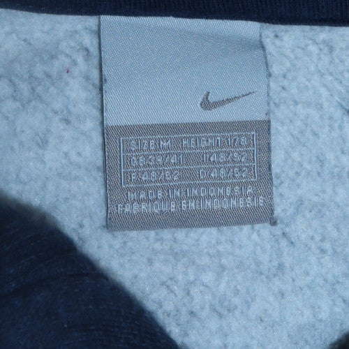 Nike Men's Blue Full Zip Fleece Sweatshirt Jacket Size M