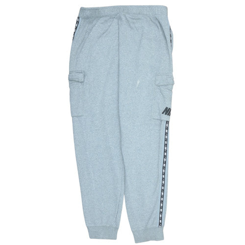 Nike Men's Grey Jogger Fleece Cargo Sweatpants L Regular Fit