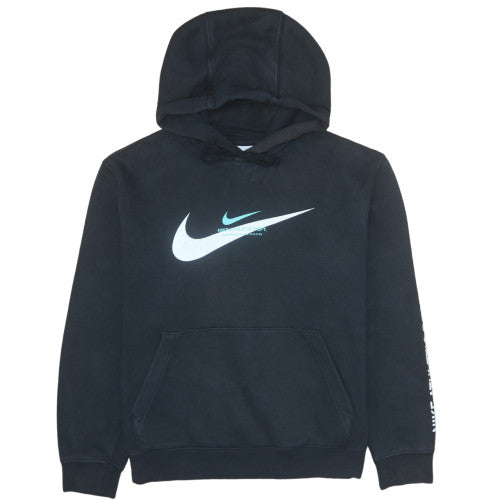 Nike Men's Black Pullover Hoodie L Sports Graphic Fleece