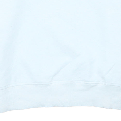 Tommy Hilfiger Men's White Crew Neck Sweatshirt Size L Cotton Blend