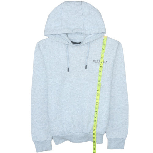 McKenzie Men’s Grey Pullover Hoodie M Regular Fit Fleece Hooded Sweatshirt