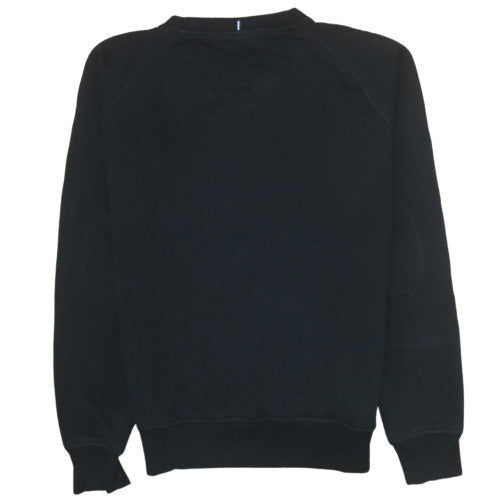 Ellesse Men’s Black Crew Neck Logo Sweatshirt Size S Regular Fit