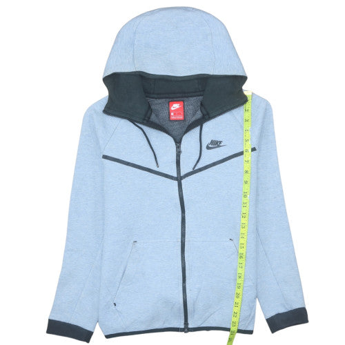Nike Men's Grey Full Zip Hoodie M Regular Fit Sportswear