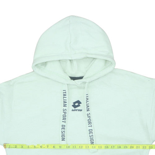Lotto Men's White Pullover Hoodie S Fleece Sportswear