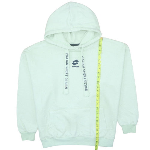 Lotto Men's White Pullover Hoodie S Fleece Sportswear