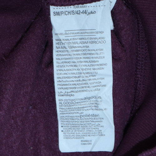 Under Armour Mens Purple Pullover Hoodie Size S Logo Fleece Sweatshirt