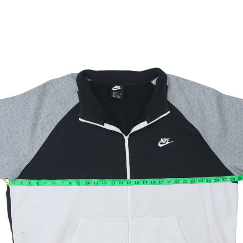 Nike Men's Black Grey Full Zip Sweatshirt 2XL Sports Fleece