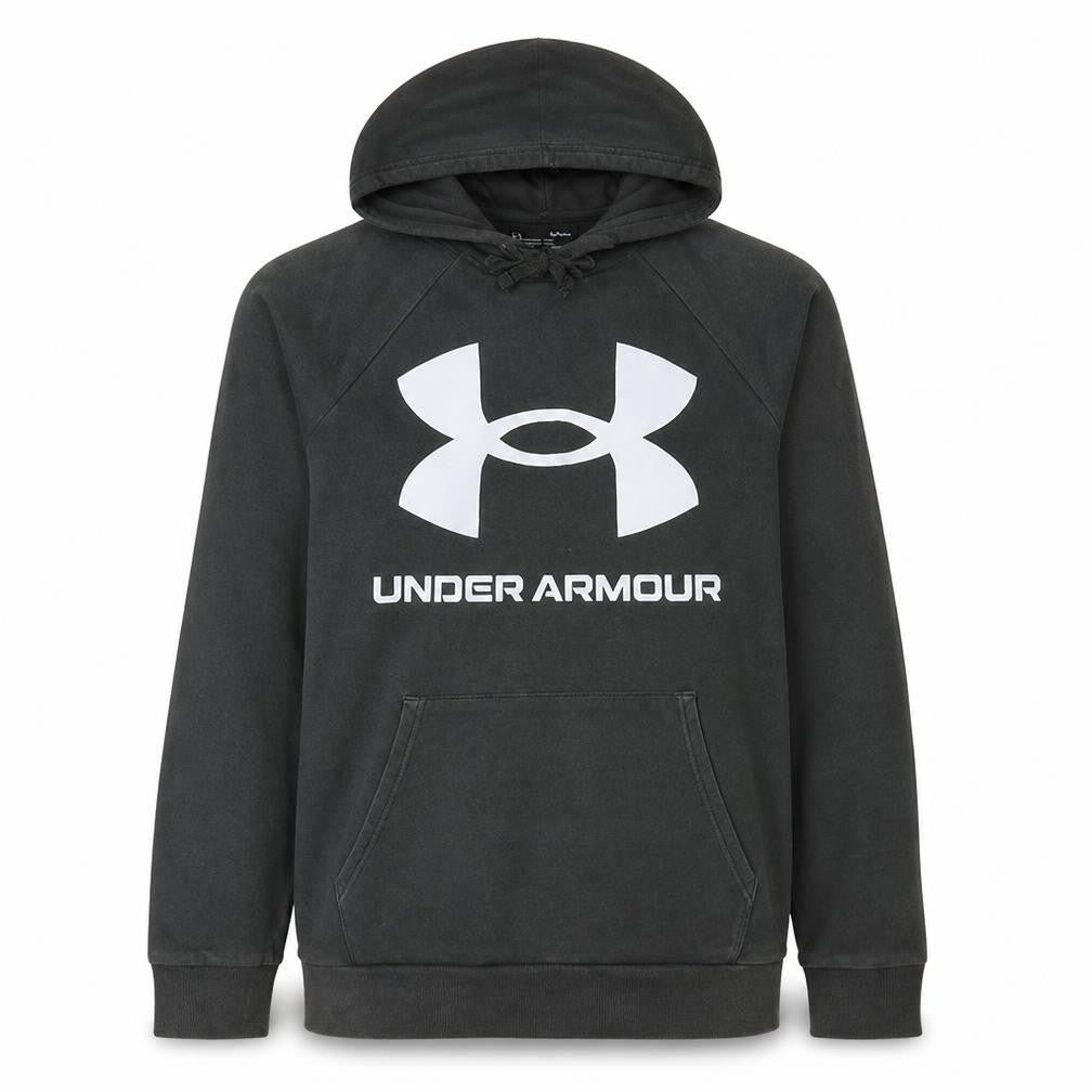 Under Armour Mens Black Pullover Hoodie L Sports Fleece Sweatshirt