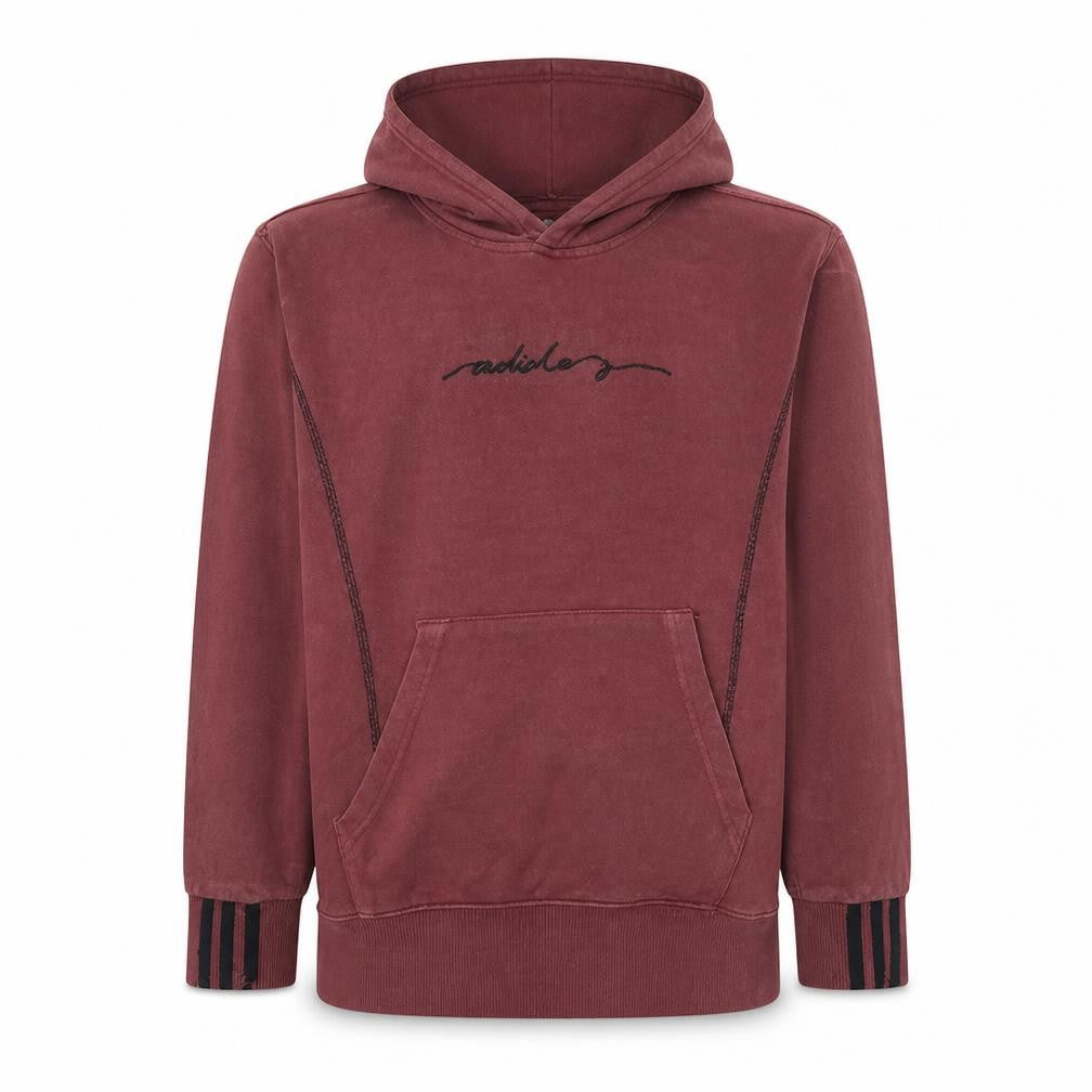 Adidas Teens Red Pullover Hoodie 164 Logo Sports Fleece