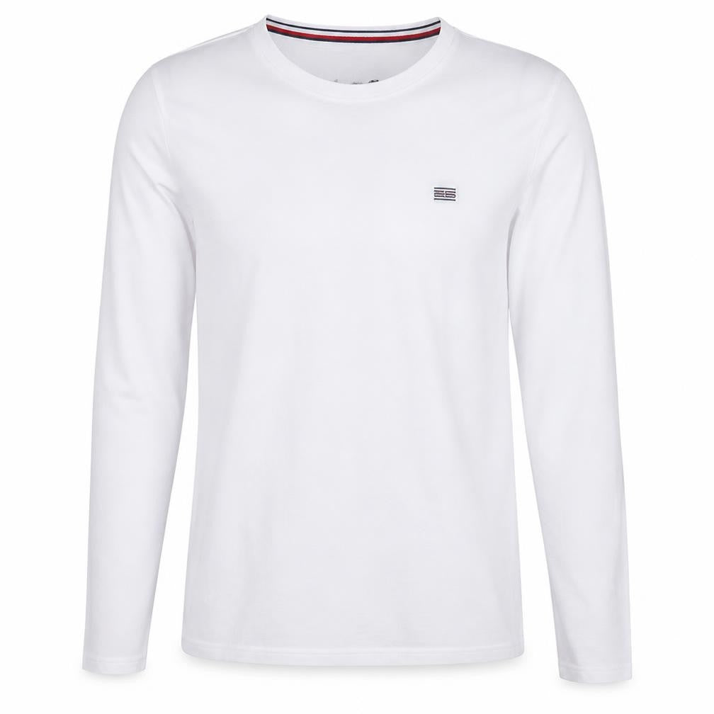 Tommy Hilfiger Mens White Crew Neck Long Sleeve Pullover Sweatshirt M