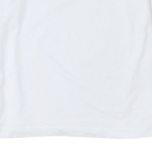 Tommy Hilfiger Mens White Crew Neck Long Sleeve Pullover Sweatshirt M