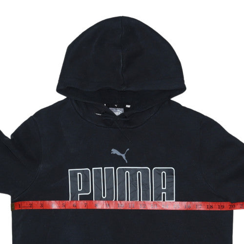 Puma Men's Black Pullover Hoodie Sweatshirt Size S Regular Fit