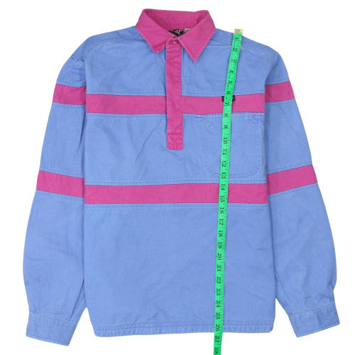 Toggi Mens Blue Pink Collared Pullover Sweatshirt XS Cotton Casual