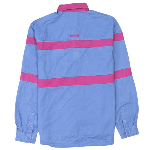 Toggi Mens Blue Pink Collared Pullover Sweatshirt XS Cotton Casual
