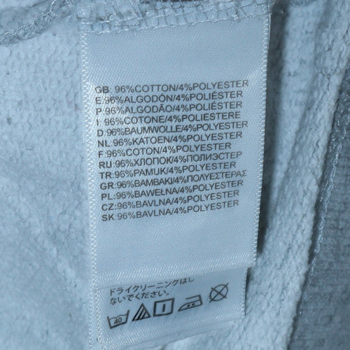 The North Face Womens Grey Small Full Zip Hoodie Cotton Blend