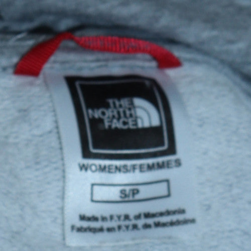 The North Face Womens Grey Small Full Zip Hoodie Cotton Blend