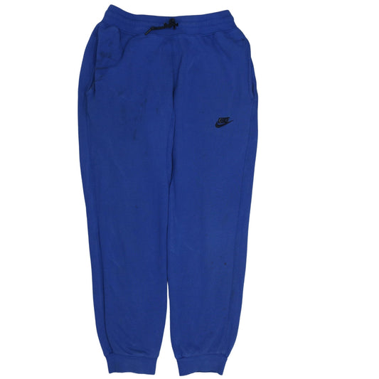 Nike Men's Blue Jogger Trousers Size S Cotton Tapered Fit