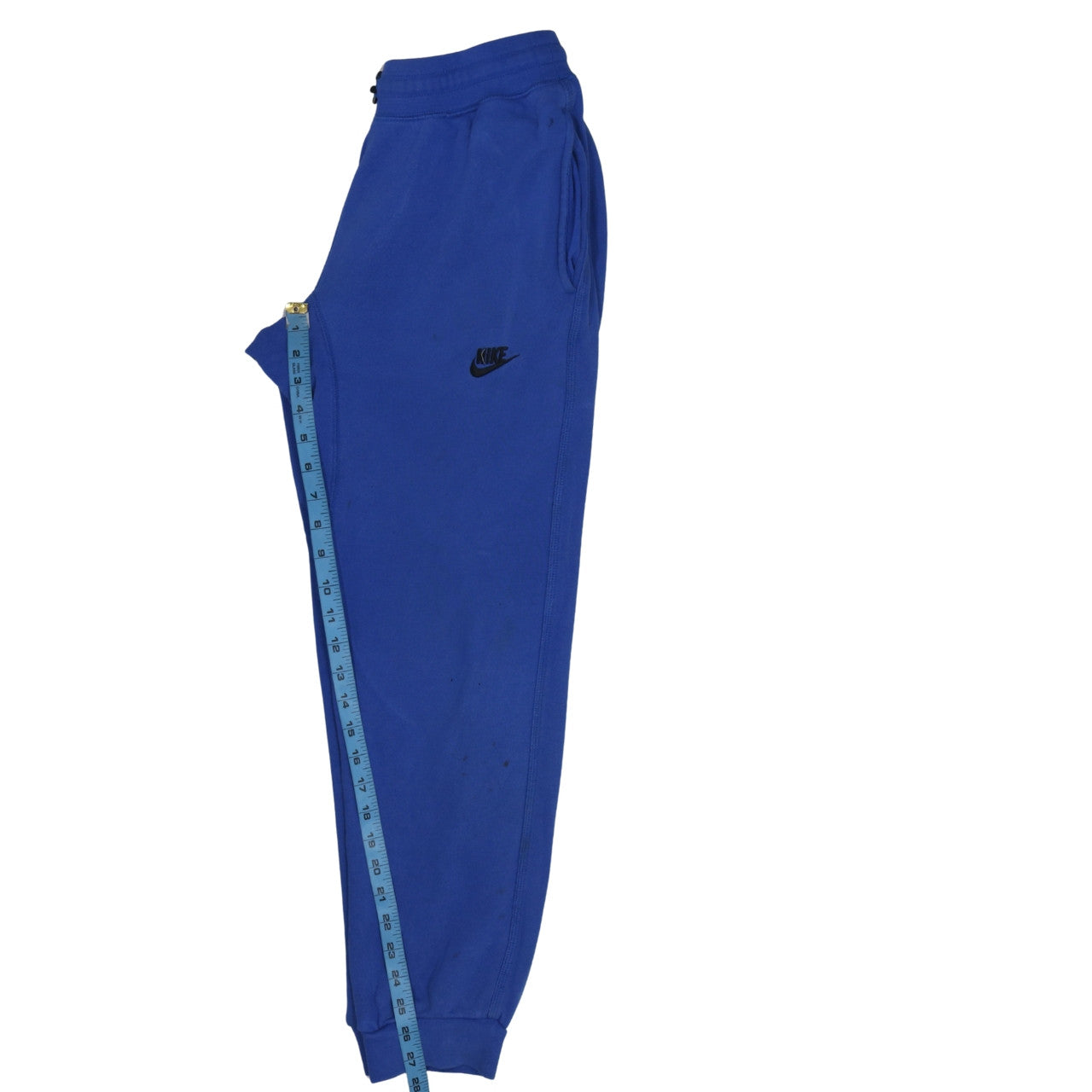 Nike Men's Blue Jogger Trousers Size S Cotton Tapered Fit