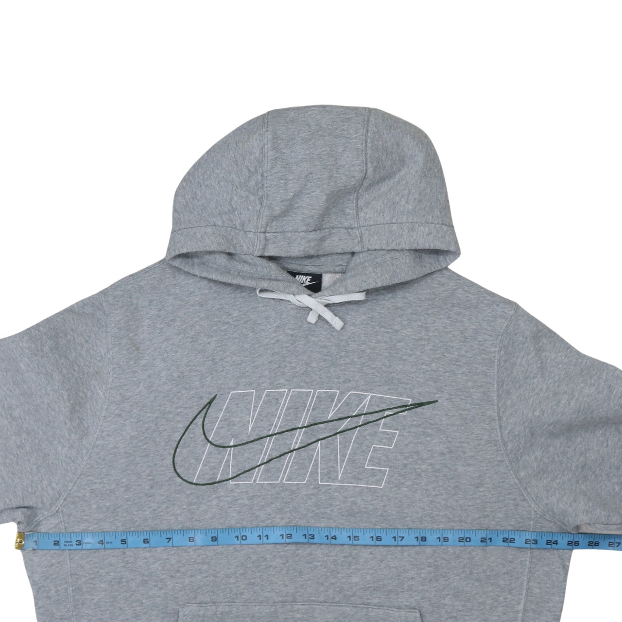 Nike Men's Grey Pullover Hoodie L Sports Graphic Fleece