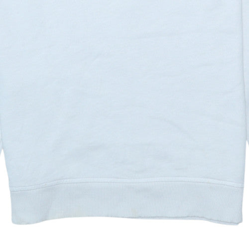 Tommy Jeans Men's White Relaxed Fit Logo Sweatshirt M