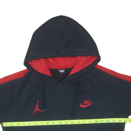 Nike Men's Black Red XL Pullover Hoodie Sportswear Fleece