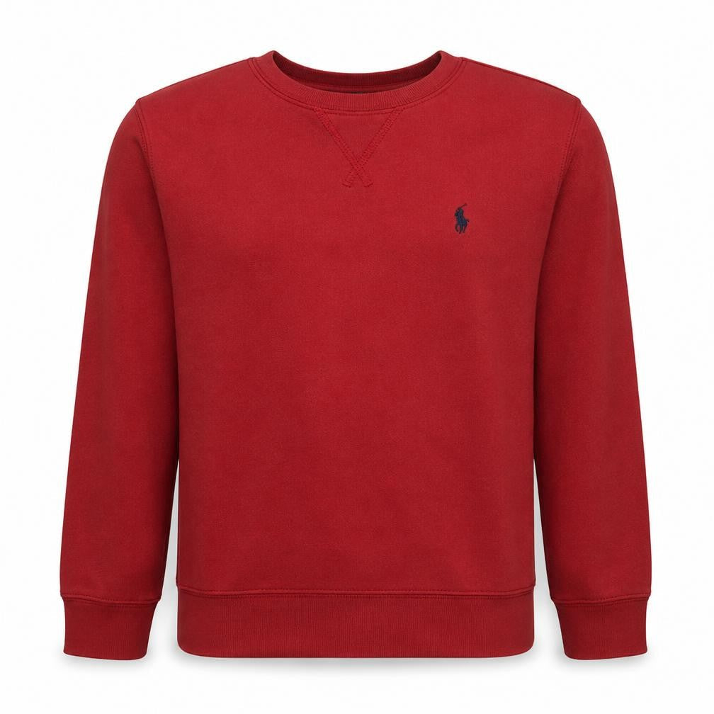 Polo Ralph Lauren Boys Red Crew Neck Cotton Pullover Sweatshirt 10 Years