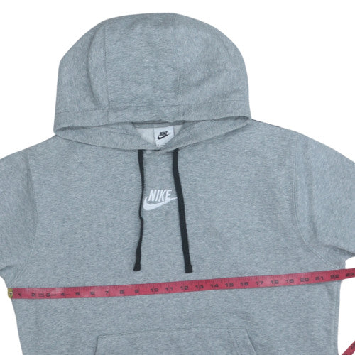 Nike Men's Grey Pullover Hoodie M Regular Fit Fleece Sweatshirt