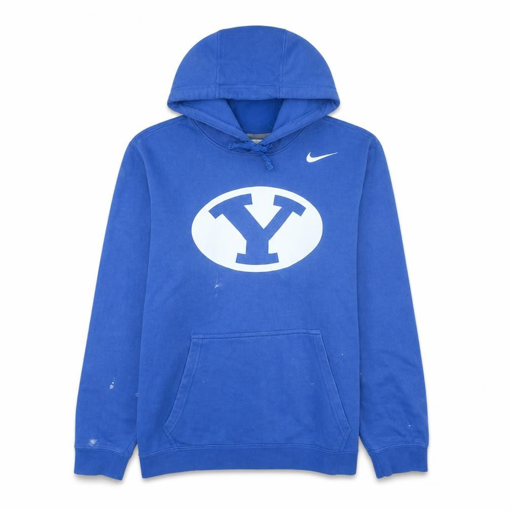 Nike Men's Blue Pullover Hoodie L Sports Fleece Sweatshirt