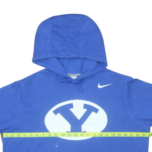 Nike Men's Blue Pullover Hoodie L Sports Fleece Sweatshirt