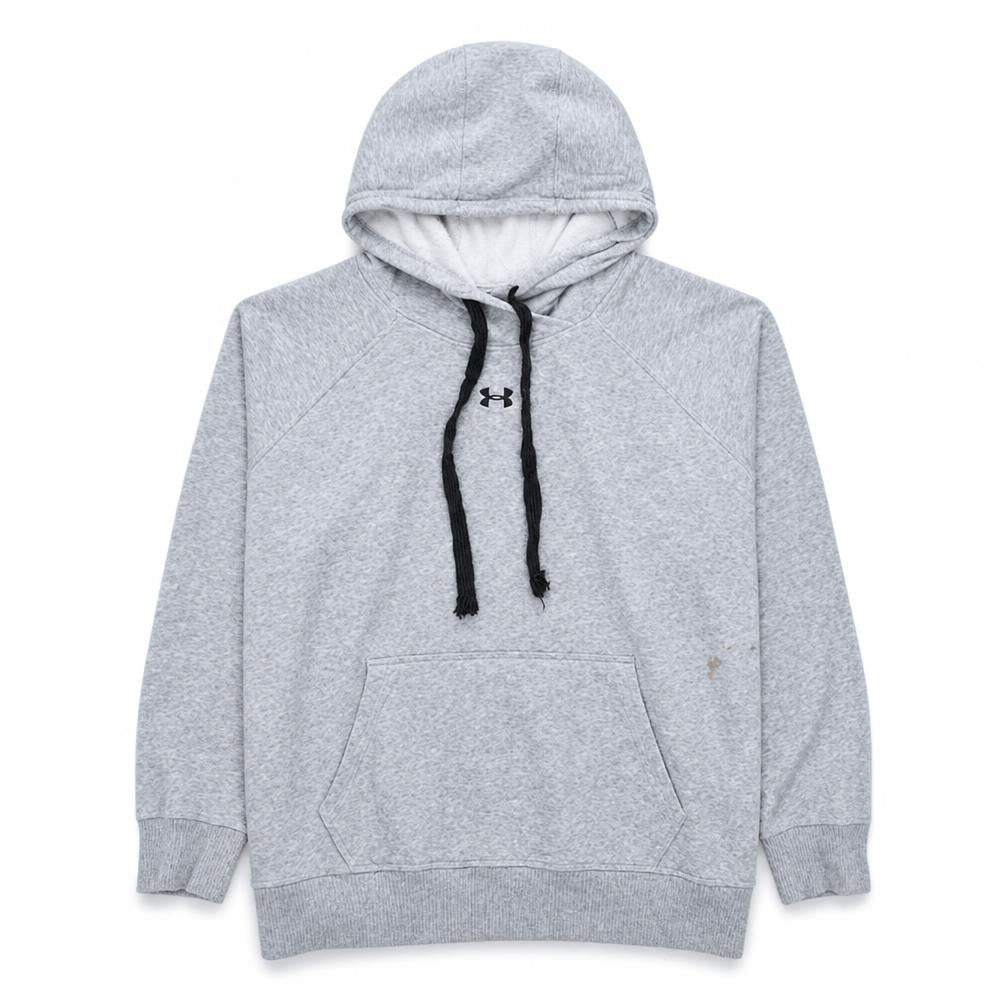 Under Armour Men's Grey XL Pullover Hoodie Loose Fit Fleece Sweatshirt