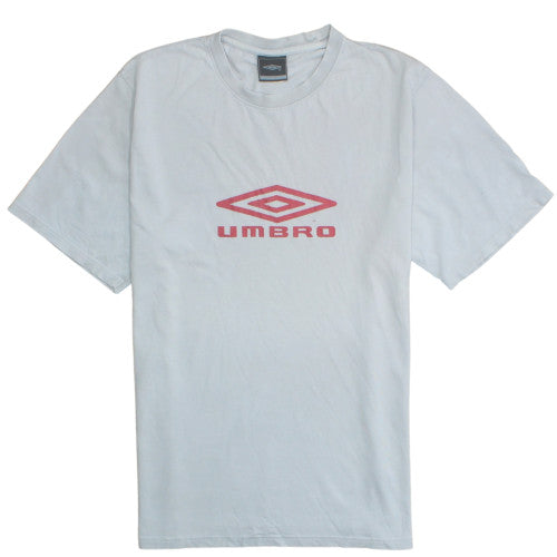 Umbro Men's White Cotton Short Sleeve Sports T-Shirt M